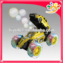 7CH Bubble Car Toy Blowing Bubbles RC Stunt coche con luz y música de colores